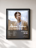 #noir Tableau de l'album Eterno Agosto de Alvaro Soler, cadre noir, imprimé et encadré en France