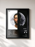 #noir Tableau de l'album MOONBOY de Nimo, cadre noir, imprimé et encadré en France