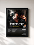 #noir Tableau de l'album Finally Rich de Chief Keef, cadre noir, imprimé et encadré en France