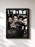 #noir Tableau de l'album Motel de MOTEL, cadre noir, imprimé et encadré en France