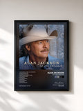 #noir Tableau de l'album Let It Be Christmas de Alan Jackson, cadre noir, imprimé et encadré en France