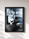 #noir Tableau de l'album After Dark de Kenny Rogers, cadre noir, imprimé et encadré en France