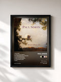 #noir Tableau de l'album Seven Psalms de Paul Simon, cadre noir, imprimé et encadré en France
