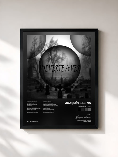 Joaquín Sabina · Volverte a Ver — Affiche encadrée