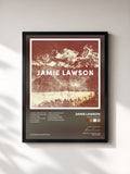 #noir Tableau de l'album Jamie Lawson de Jamie Lawson, cadre noir, imprimé et encadré en France