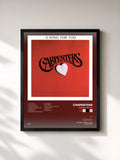 #noir Tableau de l'album A Song For You de Carpenters, cadre noir, imprimé et encadré en France