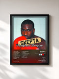 #noir Tableau de l'album Microphone Champion de Skepta, cadre noir, imprimé et encadré en France
