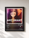 #noir Tableau de l'album In Motion (The Remixes) de Amy Grant, cadre noir, imprimé et encadré en France