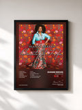 #noir Tableau de l'album Beautiful Life de Dianne Reeves, cadre noir, imprimé et encadré en France
