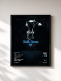 #noir Tableau de l'album AMK EP de Mert, cadre noir, imprimé et encadré en France