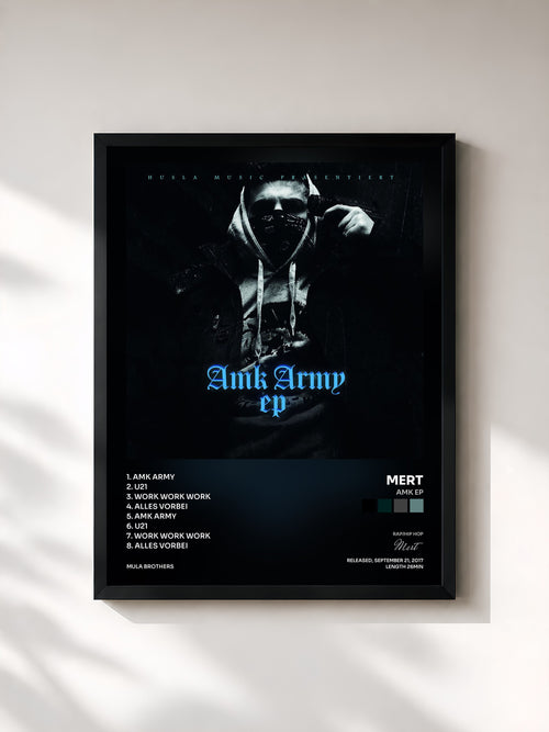 Mert · AMK EP — Affiche encadrée