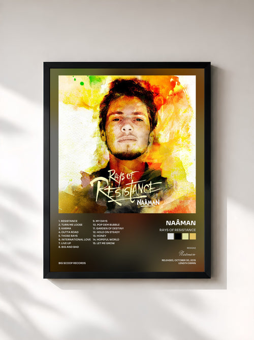 Naâman · Rays of Resistance — Affiche encadrée