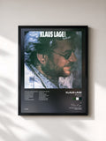 #noir Tableau de l'album Amtlich! (Remastered) de Klaus Lage, cadre noir, imprimé et encadré en France