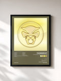 #noir Tableau de l'album The Golden Age of Apocalypse de Thundercat, cadre noir, imprimé et encadré en France