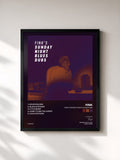 #noir Tableau de l'album Fink’s Sunday Night Blues Dubs de Fink, cadre noir, imprimé et encadré en France