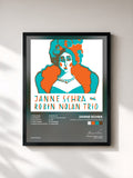 #noir Tableau de l'album Janne Schra & Robin Nolan Trio de Janne Schra, cadre noir, imprimé et encadré en France