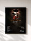 #noir Tableau de l'album Nois Tá Alto (Acústico) de Mc Don Juan, cadre noir, imprimé et encadré en France