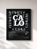 #noir Tableau de l'album Mixes Y Remixes de Calo, cadre noir, imprimé et encadré en France