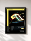 #noir Tableau de l'album Anjunabeats Volume 16 de Above & Beyond, cadre noir, imprimé et encadré en France