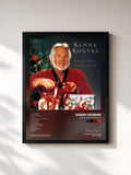 #noir Tableau de l'album Christmas In America de Kenny Rogers, cadre noir, imprimé et encadré en France