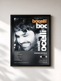 #noir Tableau de l'album Bocelli (Remastered) de Andrea Bocelli, cadre noir, imprimé et encadré en France