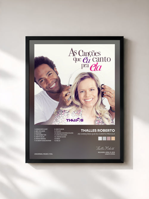 Thalles Roberto · As Canções Que Eu Canto Pra Ela — Affiche encadrée