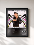 #noir Tableau de l'album Unidad & Respeto Mixtape (Mixed by Dj Stepwise) de Alika, cadre noir, imprimé et encadré en France