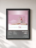 #noir Tableau de l'album Pink Friday de Nicki Minaj, cadre noir, imprimé et encadré en France