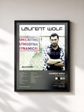 #noir Tableau de l'album Ritmo Dynamic (Unmixed Edits) de Laurent Wolf, cadre noir, imprimé et encadré en France
