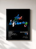#noir Tableau de l'album The Liftaway de Walk The Moon, cadre noir, imprimé et encadré en France