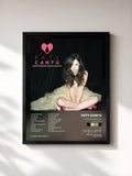 #noir Tableau de l'album Corazón Bipolar (Edición Especial) de PATY CANTÚ, cadre noir, imprimé et encadré en France
