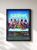 #noir Tableau de l'album Headlines de The Saturdays, cadre noir, imprimé et encadré en France