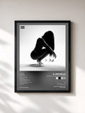 #noir Tableau de l'album Anybody Wanna Buy a Heart? de K. Michelle, cadre noir, imprimé et encadré en France
