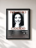 #noir Tableau de l'album Candido de Paola Turci, cadre noir, imprimé et encadré en France