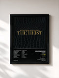 #noir Tableau de l'album The Heist (Deluxe Edition) de Macklemore, cadre noir, imprimé et encadré en France