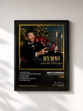 #noir Tableau de l'album Hymns with Mr. Christmas de Brett Eldredge, cadre noir, imprimé et encadré en France