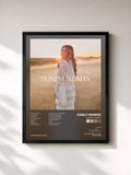 #noir Tableau de l'album Honest Woman de Carly Pearce, cadre noir, imprimé et encadré en France