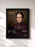 #noir Tableau de l'album Philharmonics de Agnes Obel, cadre noir, imprimé et encadré en France