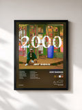 #noir Tableau de l'album 2000 de Joey Bada$$, cadre noir, imprimé et encadré en France