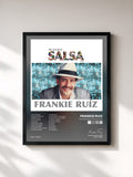 #noir Tableau de l'album The Greatest Salsa Ever de Frankie Ruiz, cadre noir, imprimé et encadré en France
