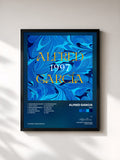 #noir Tableau de l'album 1997 de Alfred Garcia, cadre noir, imprimé et encadré en France