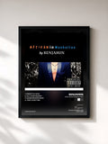 #noir Tableau de l'album African in Manhattan de Benjamin, cadre noir, imprimé et encadré en France