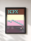 #noir Tableau de l'album So Long & Thanks For All The Shoes de NOFX, cadre noir, imprimé et encadré en France