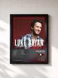 #noir Tableau de l'album Crash My Party (Deluxe) de Luke Bryan, cadre noir, imprimé et encadré en France