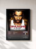 #noir Tableau de l'album I Apologize de Ginuwine, cadre noir, imprimé et encadré en France