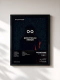 #noir Tableau de l'album Serotonin Dreams de BoyWithUke, cadre noir, imprimé et encadré en France