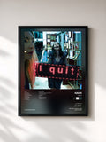#noir Tableau de l'album I quit de HAIM, cadre noir, imprimé et encadré en France