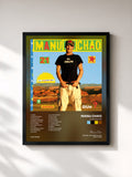 #noir Tableau de l'album La Radiolina de Manu Chao, cadre noir, imprimé et encadré en France