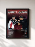 #noir Tableau de l'album ¿Que No? (Anda Que No) de Andy & Lucas, cadre noir, imprimé et encadré en France