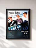 #noir Tableau de l'album Rascal Flatts de Rascal Flatts, cadre noir, imprimé et encadré en France